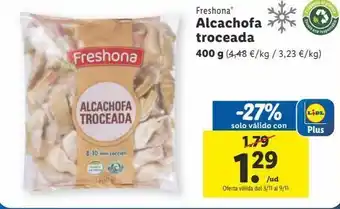 Lidl Alcachofas freshona oferta