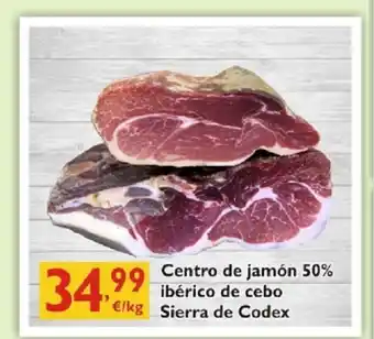 Cash Ecofamilia Centro de jamón 50% ibérico de cebo Sierra de Codex oferta