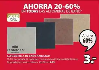 JYSK Alfrombrilla De Baño Karlstad Kronborg oferta