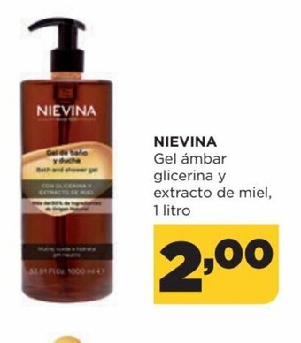 Alimerka Nievina Gel ámbar glicerina y extracto de miel oferta