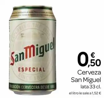 Supermercados El Jamón Cerveza San Miguel lata 33 cl. oferta