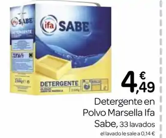 Supermercados El Jamón Detergente en Polvo Marsella Ifa Sabe oferta