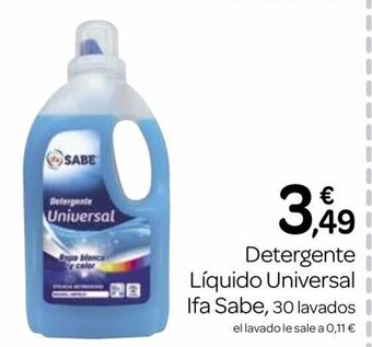 Supermercados El Jamón Detergente Líquido Universal Ifa Sabe oferta