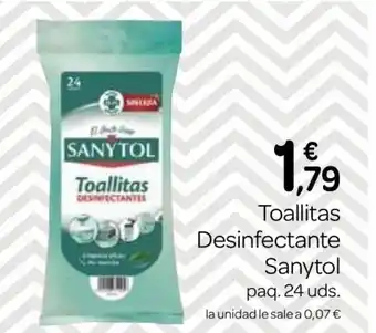 Supermercados El Jamón Toallitas Desinfectante Sanytol oferta