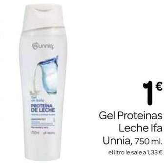 Supermercados El Jamón Gel Proteinas Leche Ifa Unnia oferta