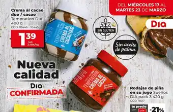 Dia Temptation DIA Crema al cacao duo / cacao 400g oferta