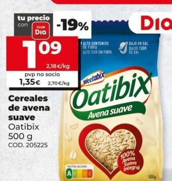 Dia Oatibix Cereales de avena suave 500g oferta