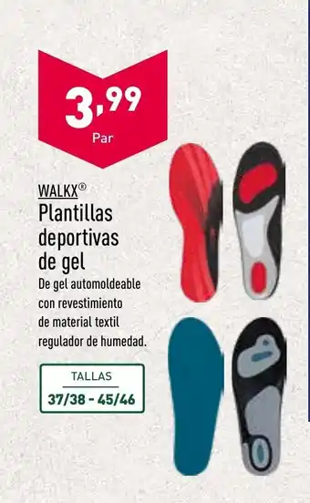 ALDI Plantillas deportivas de gel oferta