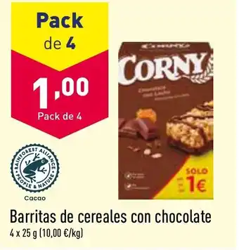 ALDI Barritas de cereales con chocolate oferta