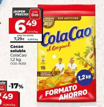 Dia ColaCao Cacao soluble 1,2kg oferta