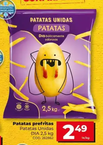 Dia Patatas Unidas Patatas prefritas DIA 2,5kg oferta