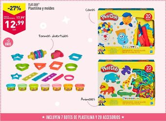 ALDI Play-doh plastilina y moldes oferta