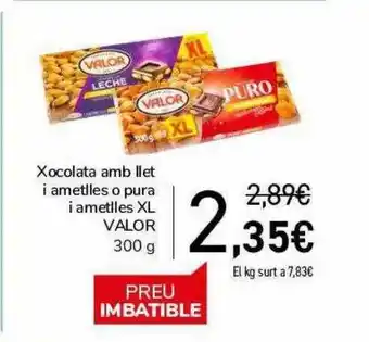 Andorra 2000 Xocolata amb llet i ametlles o pura i ametlles xl valor oferta