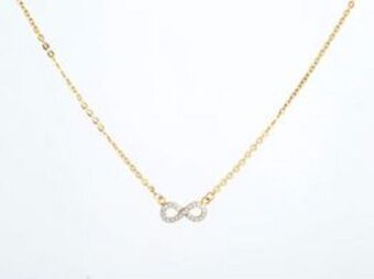 Cash Converters Collar oro 18k con circonita 22cm oferta