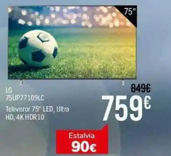 Andorra 2000 Lg 75up77109lc televisor 75 oferta
