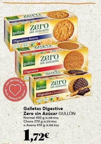 Gadis Galletas digestive zero sin azúcar gullón oferta