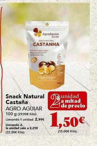 Gadis Snack natural castaña agro aguiar oferta