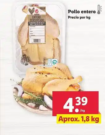 Lidl Pollo entero oferta
