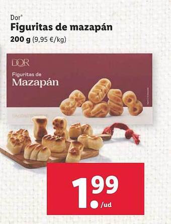 Lidl Dor figuritas de mazapán oferta