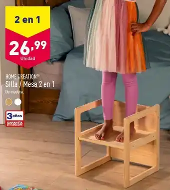 ALDI Silla/ mesa 2 en 1 home creation oferta
