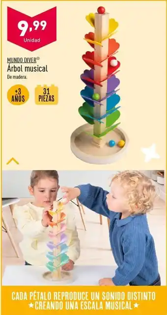 ALDI Árbol musical mundo diver oferta