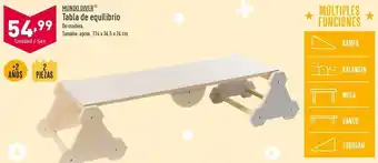 ALDI Tabla de equilibrio mundo diver oferta