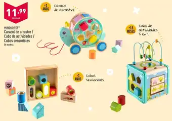 ALDI Caracol de arrastre/ cubo de actividades/ cubo sensoriales mundo diver oferta