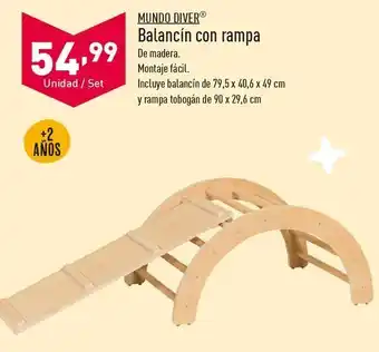 ALDI Balancín con rampa mundo diver oferta