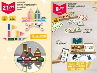 ALDI Bloques de construcción sensoriales mundo diver oferta