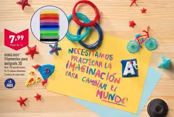 ALDI Filamento para bolígrafo 3d mundo diver oferta