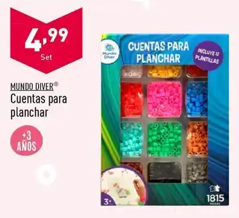 ALDI Cuentas para planchar mundo diver oferta