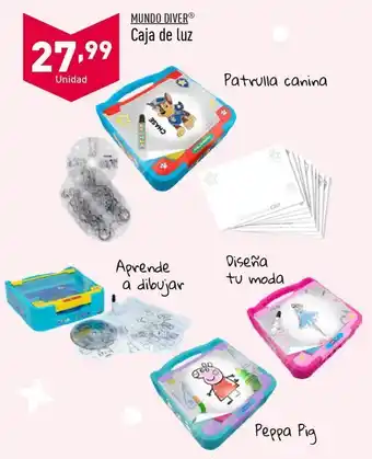 ALDI Caja de luz mundo diver oferta