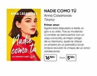 Fnac Anna casanovas aadie como ta los hermands mart ag nadie como tú anna casanovas titania primer amor ágata está dispuesta oferta