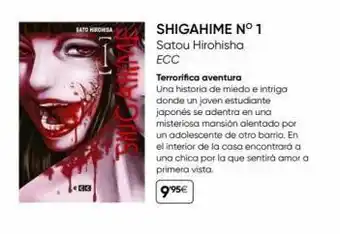 Fnac Sato hironisa 33 shigahime n° 1 satou hirohisha ecc terrorifica aventura una historia de miedo e intriga donde un joven oferta