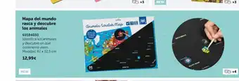 EurekaKids Mapa del mundo rasca y descubre los animales new 69184030 identifica los animales y descubre en qué continente viven. medi oferta