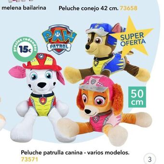 Tiendas MGI Peluche patrulla canina oferta