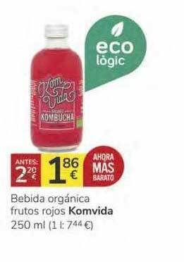 Supermercados Charter Bebida orgánica frutos rojos komvida oferta