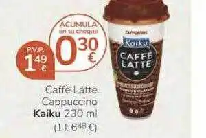 Supermercados Charter Caffè latte cappuccino kaiku oferta