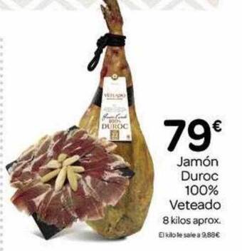 Supermercados El Jamón Jamón duroc 100% veteado oferta