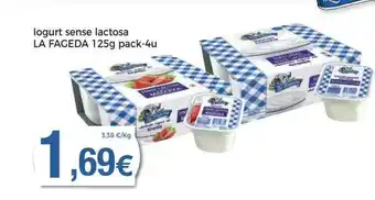 Keisy Iogurt sense lactosa la fageda pac-4 oferta