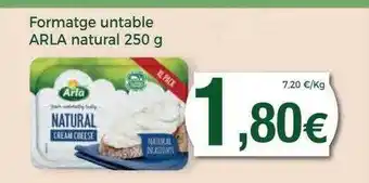 Keisy Formatge untable arla natural oferta
