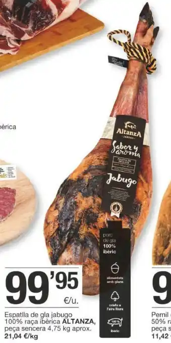 BonpreuEsclat Altanza Espatlla de gla jabugo 100% 4,75kg oferta