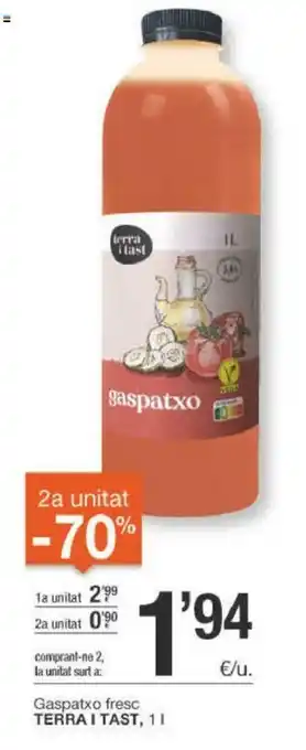 BonpreuEsclat Terra I Tast Gaspatxo fresc 1L oferta