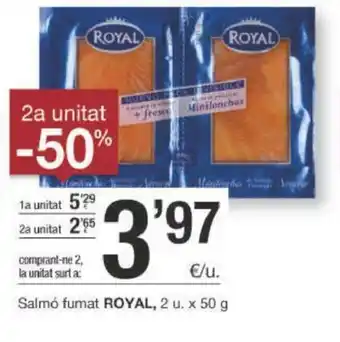 BonpreuEsclat Royal Salmó fumat 2u, x 50g oferta