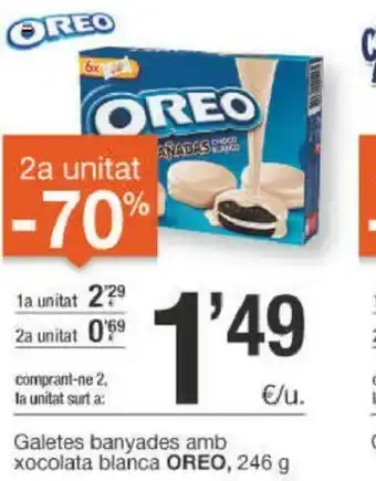 BonpreuEsclat Oreo Galetes banyades amb xocolata 246g oferta