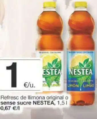 BonpreuEsclat Nestea sense sucre Refresc de llimona original 1,5L oferta