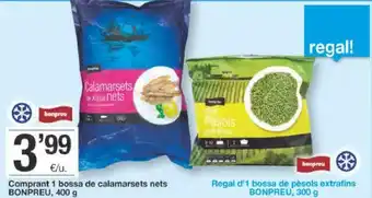 BonpreuEsclat Bonpreu Comprant 1 bossa de calamarsets nets 400g oferta