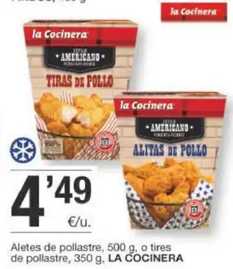 BonpreuEsclat La Cocinera Aletes de pollastre 500g o tires de pollastre 350g oferta