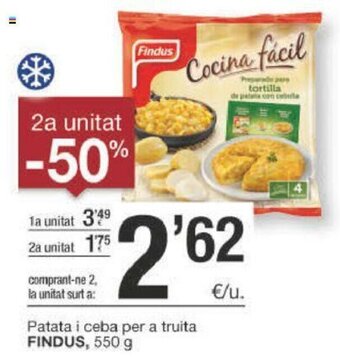 BonpreuEsclat Findus Patata i ceba per a truita 550g oferta