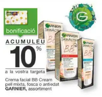 BonpreuEsclat Garnier Crema facial BB Cream pell mixta frosca o antiedat oferta
